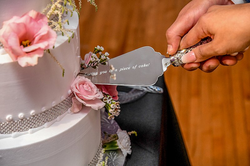 Detail of cake cutting Roper Photo